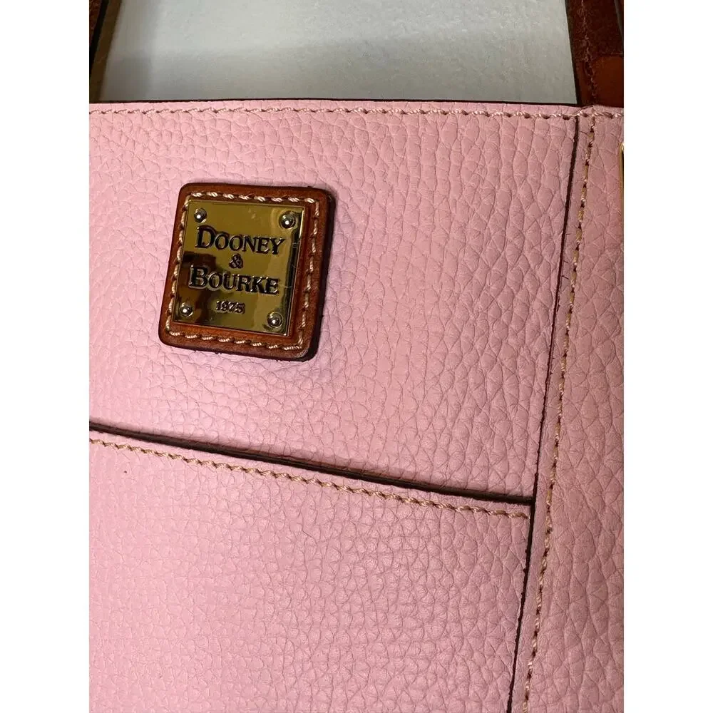 DOONEY & BOURKE Pale Pink Pebbled Leather Lexington Shopper Shoulder Bag